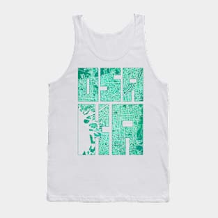 Osaka, Japan City Map Typography - Watercolor Tank Top